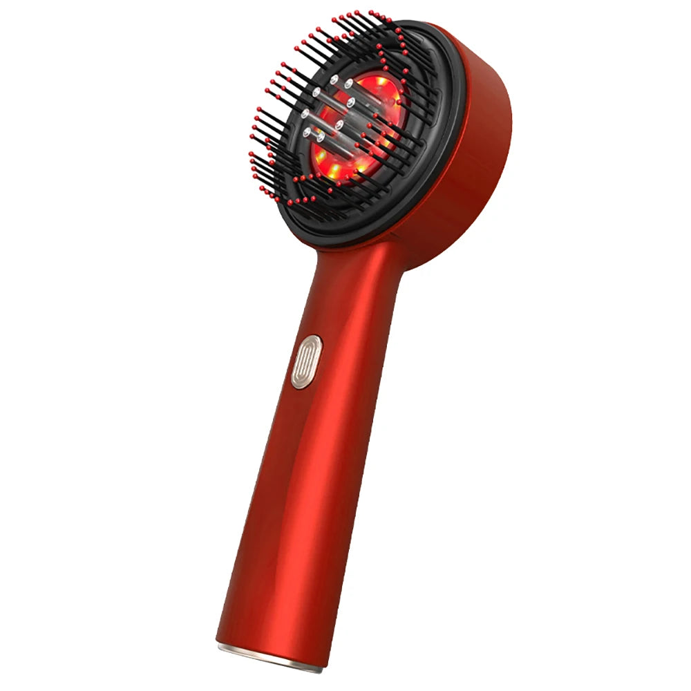 3-in-1 Red Light Therapy Scalp Massager – Electric Hair Growth Brush & Essential Oil Liquid Applicator for Thinning Hair